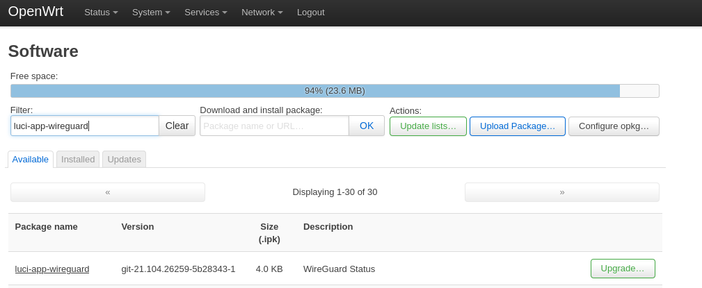 openwrt-wireguard-package